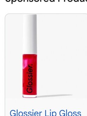 Glossier red lipgloss
